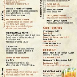 Souvlaki Flame - Menu