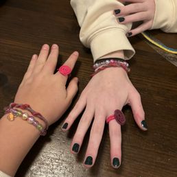 WE MADE JEWLERY WITH THE FUN WAX TOYS THEY GAVE US WE MADE JEWLERY WITH THE FUN WAX TOYS THEY GAVE US