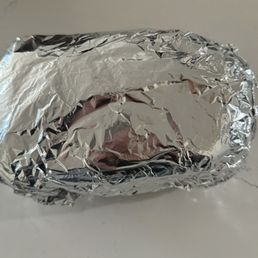 Sourdough wrapped in tin foil