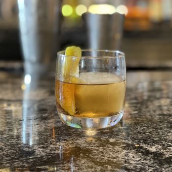 Livery - Signature cocktail, it is a fall special it is like an old fashion made with Anejo tequila. - Latin American Near Me - Noblesville, Indiana