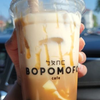 Bopomofo Cafe - Brown sugar milk tea with egg pudding and boba (: - Bubble Tea Near Me - San Gabriel, California Bopomofo Cafe - Brown sugar milk tea with egg pudding and boba (: - Bubble Tea Near Me - San Gabriel, California