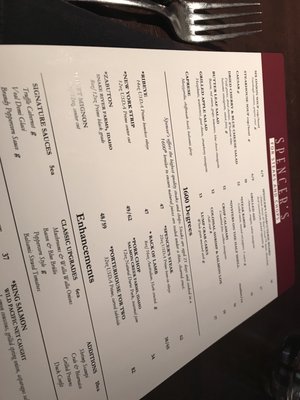 Menu photo 8 Spencer's For Steaks & Chops Spokane, WA