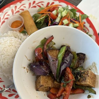 Thai House Kitchen - Spicy eggplant with tofu - Thai Near Me - Redondo Beach, California Thai House Kitchen - Spicy eggplant with tofu - Thai Near Me - Redondo Beach, California