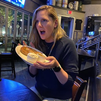 Five Horses Tavern - She stole my pretzel - Beer Bar Near Me - Somerville, Massachusetts