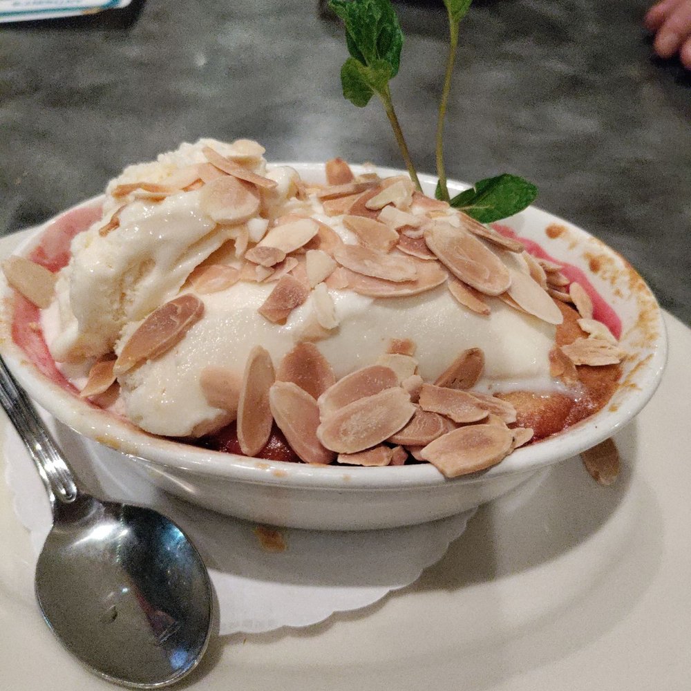 Chinook's - Cherry Buckle dessert was delicious! - Seafood Near Me - Seattle, Washington Chinook's - Cherry Buckle dessert was delicious! - Seafood Near Me - Seattle, Washington