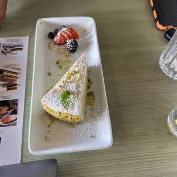 The Olive Restobar - Pistachio Cheesecake - Mediterranean Near Me - Downey, California The Olive Restobar - Pistachio Cheesecake - Mediterranean Near Me - Downey, California
