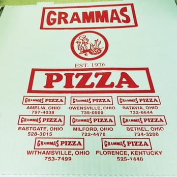 Grammas Pizza - a large pizza box with a variety of toppings - Pizza Near Me - Batavia, Ohio