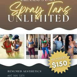 Spray Tans Unlimited all year long!