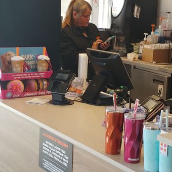Dunkin' - The manager hard at work. - Coffee & Tea Near Me - Rio Rancho, New Mexico