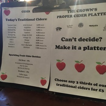 The Crown - Plenty of ciders to choose from. - Pubs Near Me - Bristol, BST The Crown - Plenty of ciders to choose from. - Pubs Near Me - Bristol, BST