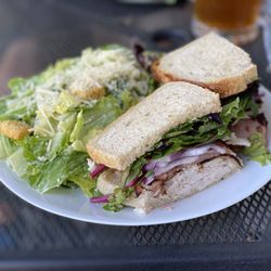 C St. Bistro - C Bistro club w/chopped Caesar salad.