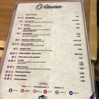 Cacao Restobar - Main course menu - Mediterranean Near Me - Madrid, M Cacao Restobar - Main course menu - Mediterranean Near Me - Madrid, M