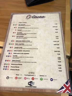 Menu photo 6 Cacao Restobar Madrid, M Menu photo 6 Cacao Restobar Madrid, M