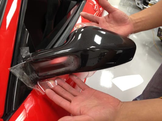 Photo of Omega Werks - Pleasanton, CA, US. Custom hand cut mirror treatment.