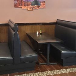Wu's Garden - These are the booth they also have regular tables