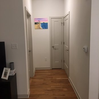 The M at Morristown - Hallway (bedroom left, closet mid, bathroom right) - Apartments Near Me - Morristown, New Jersey