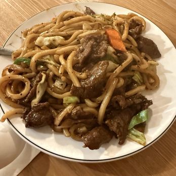 One More Bite Dumpling House - Beef fried udon noodles - Shanghainese Near Me - San Marcos, California