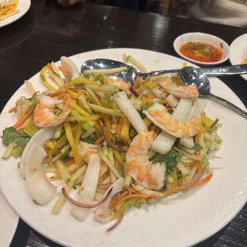 Ngoc Suong Restaurant - Goi with muc and tom - Vietnamese Near Me - Westminster, California