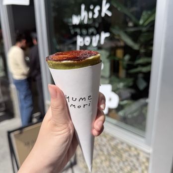 Yume Mori Matcha - Matcha custard crème brûlée crepe - Coffee & Tea Near Me - Berkeley, California Yume Mori Matcha - Matcha custard crème brûlée crepe - Coffee & Tea Near Me - Berkeley, California