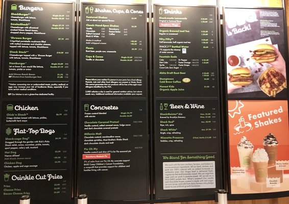 Menu photo 8 Shake Shack Mall at Millenia Orlando, FL Menu photo 8 Shake Shack Mall at Millenia Orlando, FL