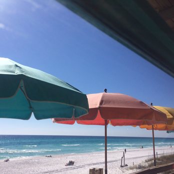 Pompano Joe's - Great view of beach from table - Seafood Near Me - Destin, Florida Pompano Joe's - Great view of beach from table - Seafood Near Me - Destin, Florida