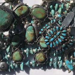Charlotte's - Charlotte's features a wide array of vintage sterling silver and turquoise.
