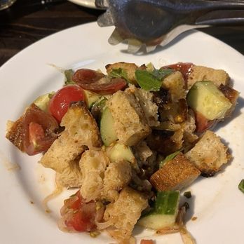 Osteria Via Stato - Panzanella salad with fresh heirloom tomatoes! - Italian Near Me - Chicago, Illinois Osteria Via Stato - Panzanella salad with fresh heirloom tomatoes! - Italian Near Me - Chicago, Illinois