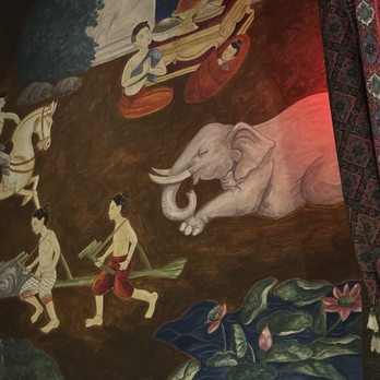Jan Jao Kha Thai Restaurant - Mural - Thai Near Me - New York, New York Jan Jao Kha Thai Restaurant - Mural - Thai Near Me - New York, New York