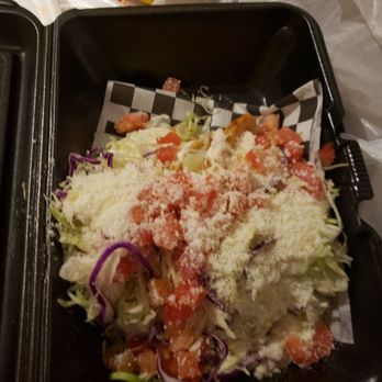 La Bufadora Baja Grill - Potato tacos dorados with extra cabbage ,cheese and sour cream - Mexican Near Me - Montclair, California