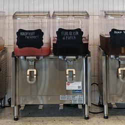 Treehouse - Beverage dispensers behind the service counter