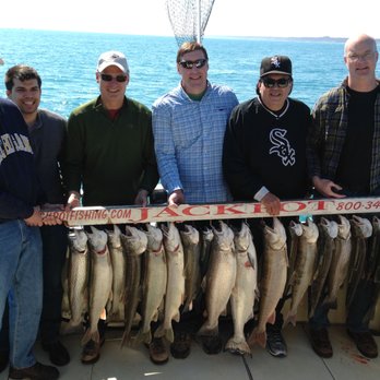 Jackpot Fishing Charters - Did not limit out but a great time - Boat Charters Near Me - Winthrop Harbor, Illinois