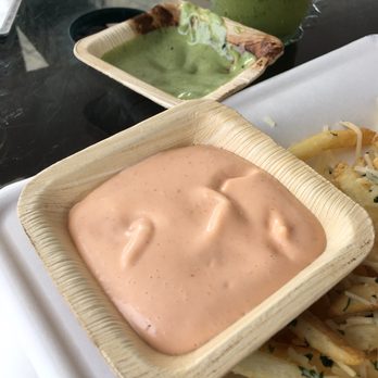 Seaside Cafe - The dip in the foreground is the "Owner's Sauce"! - Pizza Near Me - Key West, Florida