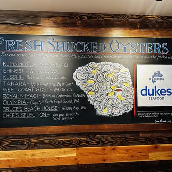 Duke's Seafood - Oysters galore! - Seafood Near Me - Seattle, Washington