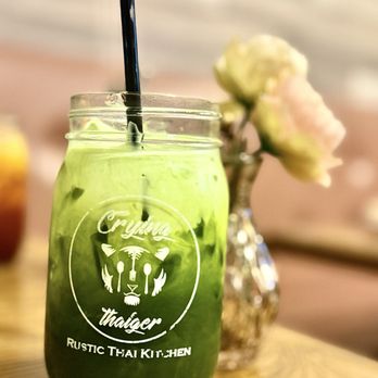 Crying Thaiger - Special - Thai Milk Green Tea - Thai Near Me - Malden, Massachusetts