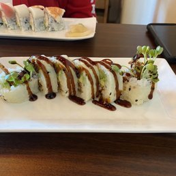 Spider roll and rainbow roll
