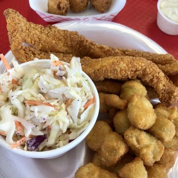Pop's Honey Fried Chicken - Catfish dinner is great!! - Chicken Shop Near Me - Flint, Texas
