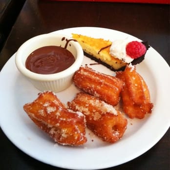 Taco Rosa - Brunch: churros with dipping chocolate - Mexican Near Me - Irvine, California Taco Rosa - Brunch: churros with dipping chocolate - Mexican Near Me - Irvine, California