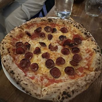 Wood + Fire - A delicious Pepperoni Pizza. - Italian Near Me - Melrose, Massachusetts