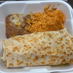 Gr Chili Pork Burrito Plate