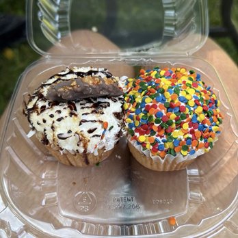 Just Like Magic Bakery - Samoa cupcake and Funfetti cupcake - Desserts Near Me - Stroudsburg, Pennsylvania Just Like Magic Bakery - Samoa cupcake and Funfetti cupcake - Desserts Near Me - Stroudsburg, Pennsylvania