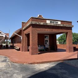 Depot Museum - Outside of the former Frisco train depot now museum looking north