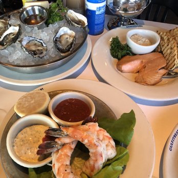 Gulfstream - Shrimp cocktail, half dozen of oysters, smoked salmon - New American Near Me - Newport Beach, California Gulfstream - Shrimp cocktail, half dozen of oysters, smoked salmon - New American Near Me - Newport Beach, California
