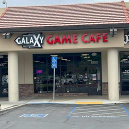 Exterior outside entrance of Galaxy Game Cafe - Cool facade - Citrus Heights, California Exterior outside entrance of Galaxy Game Cafe - Cool facade - Citrus Heights, California