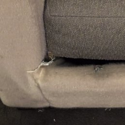 This is the sofa that was in our hotel room. This was the nastiest hotel I've ever stayed in. The bed was like sleeping plywood. This is the sofa that was in our hotel room. This was the nastiest hotel I've ever stayed in. The bed was like sleeping plywood.