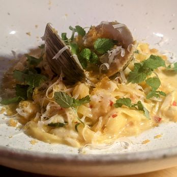 Marmalade - A special course of saffron linguine with clam. Really good, if you like saffron. - Caribbean Near Me - San Juan, Puerto Rico Marmalade - A special course of saffron linguine with clam. Really good, if you like saffron. - Caribbean Near Me - San Juan, Puerto Rico