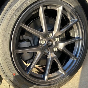 The Wheel Wizard - Rim completely re done. No more rash and paint color matched perfectly! Done in about an hour! - Wheel & Rim Repair Near Me