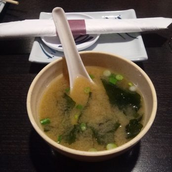Wabi Sabi - Miso soup with scallions and tofu. - Sushi Bars Near Me - Chicago, Illinois Wabi Sabi - Miso soup with scallions and tofu. - Sushi Bars Near Me - Chicago, Illinois