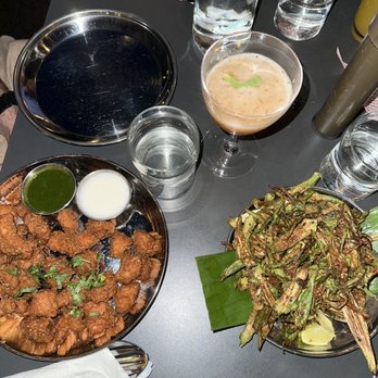 Chai Pani - Okra and Chicken appetizers - Indian Near Me - Asheville, North Carolina Chai Pani - Okra and Chicken appetizers - Indian Near Me - Asheville, North Carolina