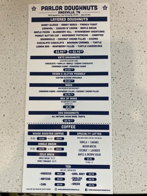 Menu photo 1 Parlor Doughnuts Knoxvile, TN Menu photo 1 Parlor Doughnuts Knoxvile, TN