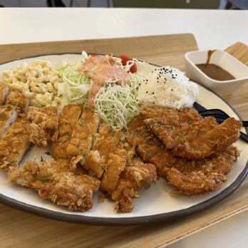 Yellow House Cafe - Pork and Chicken Katsu Plate - Cafes Near Me - Northridge, California Yellow House Cafe - Pork and Chicken Katsu Plate - Cafes Near Me - Northridge, California